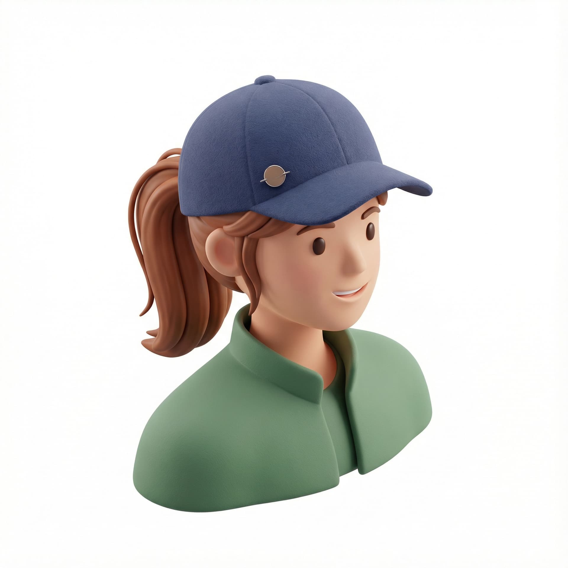 A beautiful woman with cap