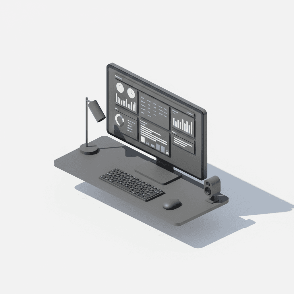 Monitor workspace inspired by Dieter Rams Braun design
Bezel thin
Matte finish
Structured layout
Precise clarity
No distractions