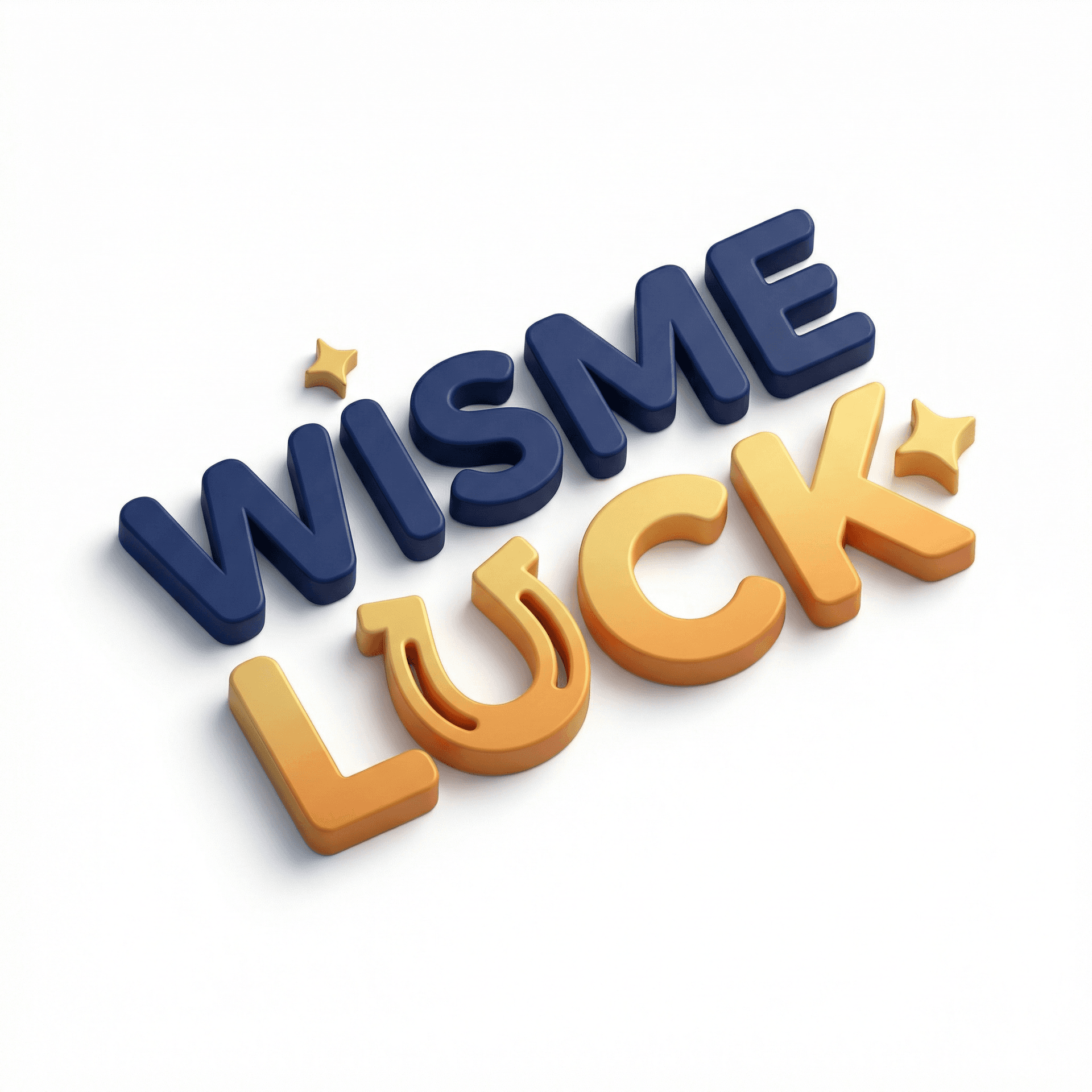 BRIEF DESAIN LOGO: WISMELUCK
1. Layout (Tata Letak) Kita akan menggunakan layout Bertumpuk (Stacked) agar komposisinya seimbang dan pas saat dimasukkan ke dalam lingkaran profil YouTube.

WISME LUCK

2. Jenis Font (Tipografi)

Gaya: Pilih font jenis Sans-Serif yang Bold (Tebal), Modern, dan Rounded (Bujur). Jangan gunakan font yang terlalu kaku atau bersudut tajam.

Contoh referensi font: Poppins Bold, Montserrat ExtraBold, atau Fredoka One (jika ingin lebih playful).

Case: Gunakan HURUF KAPITAL SEMUA (UPPERCASE) agar terlihat tegas dan menonjol.

3. Modifikasi Kunci: Huruf "U" Tapal Kuda Ini adalah elemen terpenting dari konsep ini.

Pada kata LUCK, huruf 'U' harus dimodifikasi agar menyerupai Tapal Kuda (Horseshoe).

Caranya: Gunakan bentuk dasar 'U' yang tebal. Di kedua ujung atas huruf 'U', tambahkan sedikit penebalan atau "topi" kecil mengarah keluar, sehingga terlihat seperti ujung besi tapal kuda.

Penting: Pastikan bentuknya tetap terbaca jelas sebagai huruf 'U', jangan sampai orang bingung membacanya.

4. Elemen Tambahan: Kilauan (Sparkles ✨) Tambahkan ikon bintang/kilauan (✨) untuk memberi kesan "viral", "ajaib", dan "baru".

Posisi 1 (Utama): Letakkan satu kilauan berukuran sedang di pojok kanan atas huruf 'K' terakhir.

Posisi 2 (Opsional/Pemanis): Letakkan satu kilauan kecil di atas huruf 'i' pada kata WISME (menggantikan titik pada huruf 'i' jika menggunakan huruf kecil, atau sekadar di atasnya jika huruf kapital).

5. Skema Warna (Color Palette) Kita gunakan kombinasi warna yang kontras antara "Solid" dan "Berkilau".

Teks "WISME": Warna Biru Tua (Deep Navy Blue) atau Abu-abu Gelap (Dark Charcoal).

Kode Hex (Contoh): #1A237E (Biru Tua) atau #333333 (Abu Gelap).

Teks "LUCK" (Termasuk 'U' Tapal Kuda) & Kilauan (✨): Warna Emas (Gold) atau Kuning Oranye. Akan lebih bagus jika diberi efek Gradasi (Gradient) agar terlihat seperti logam emas yang bersinar.

Kode Hex (Contoh Gradasi): Dari #FFD700 (Emas Terang) ke #FFA500 (Oranye Emas).

6. Latar Belakang (Background)

Gunakan latar belakang warna Putih Bersih (#FFFFFF) atau Abu-abu Sangat Terang (#F5F5F5).

Ini penting agar logo terlihat menonjol dan bersih di YouTube mode terang maupun gelap.