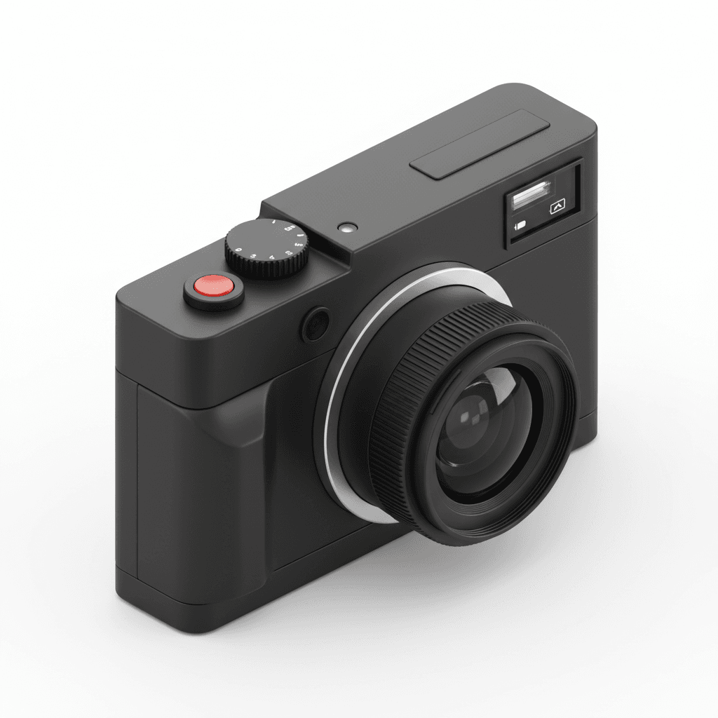 Black Camera inspired by Dieter Rams Braun Design
