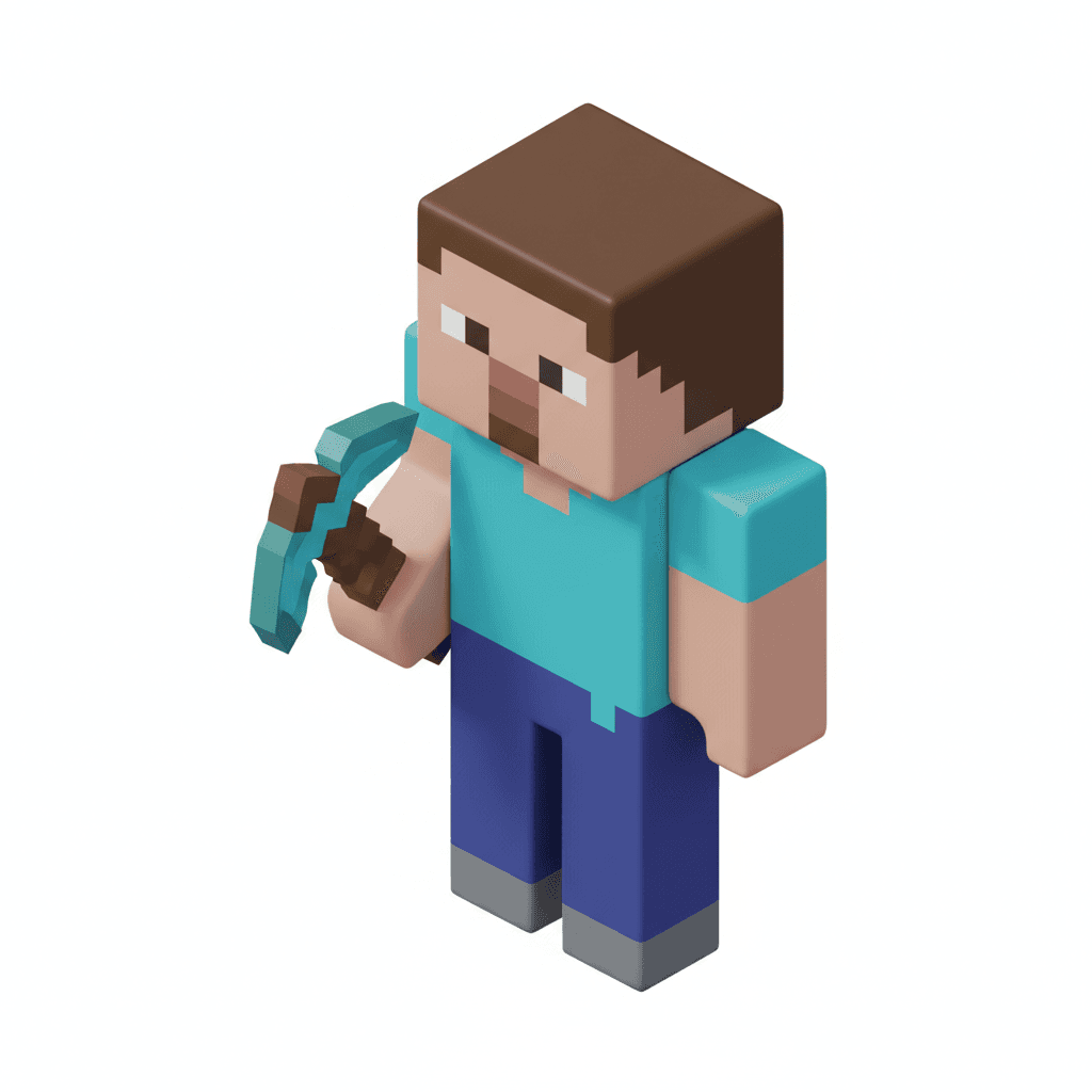 create Steve of Minecraft