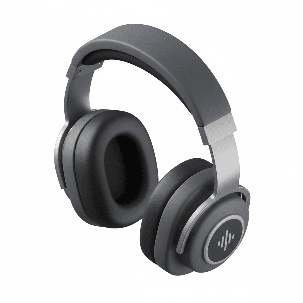 Headphones dengan noise-cancelling atau earphone nyaman