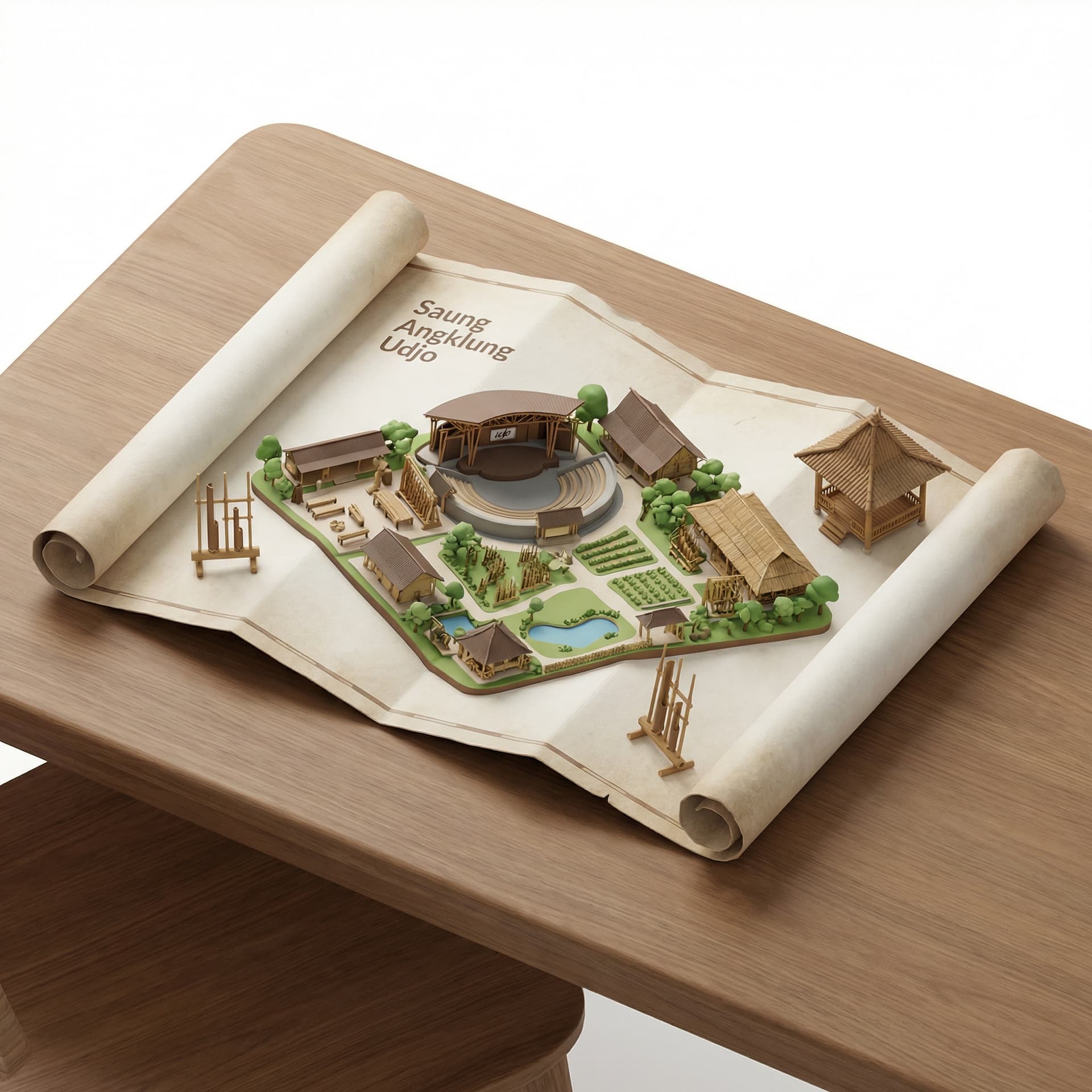 Tolong buatkan peta saung angklung udjo