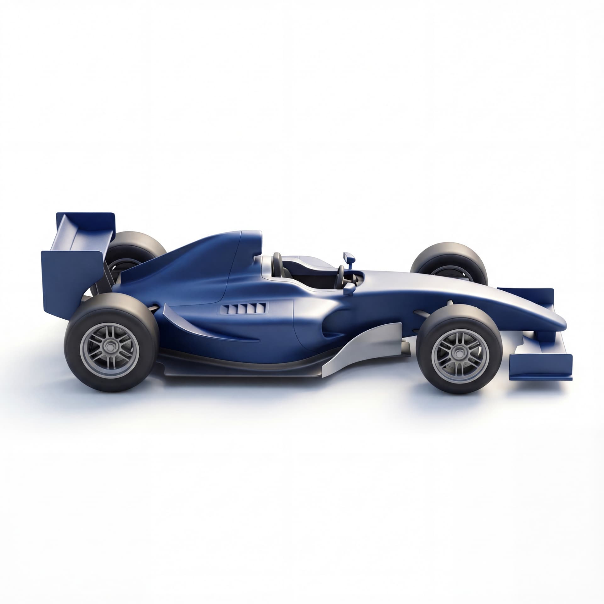 racing car, side view