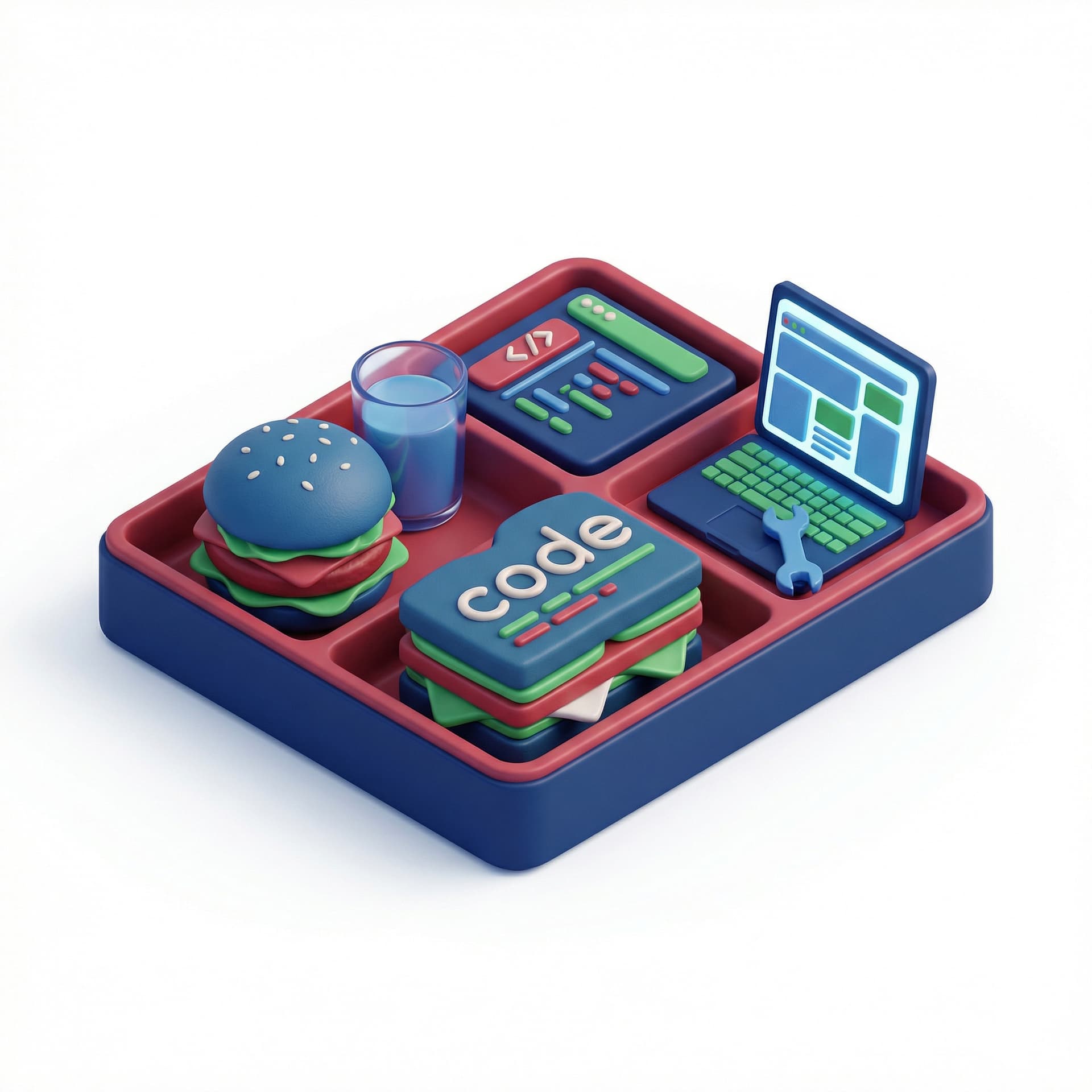 can u create there is code development and layout design, use pertamina colors. This illustration for get started header web Design System