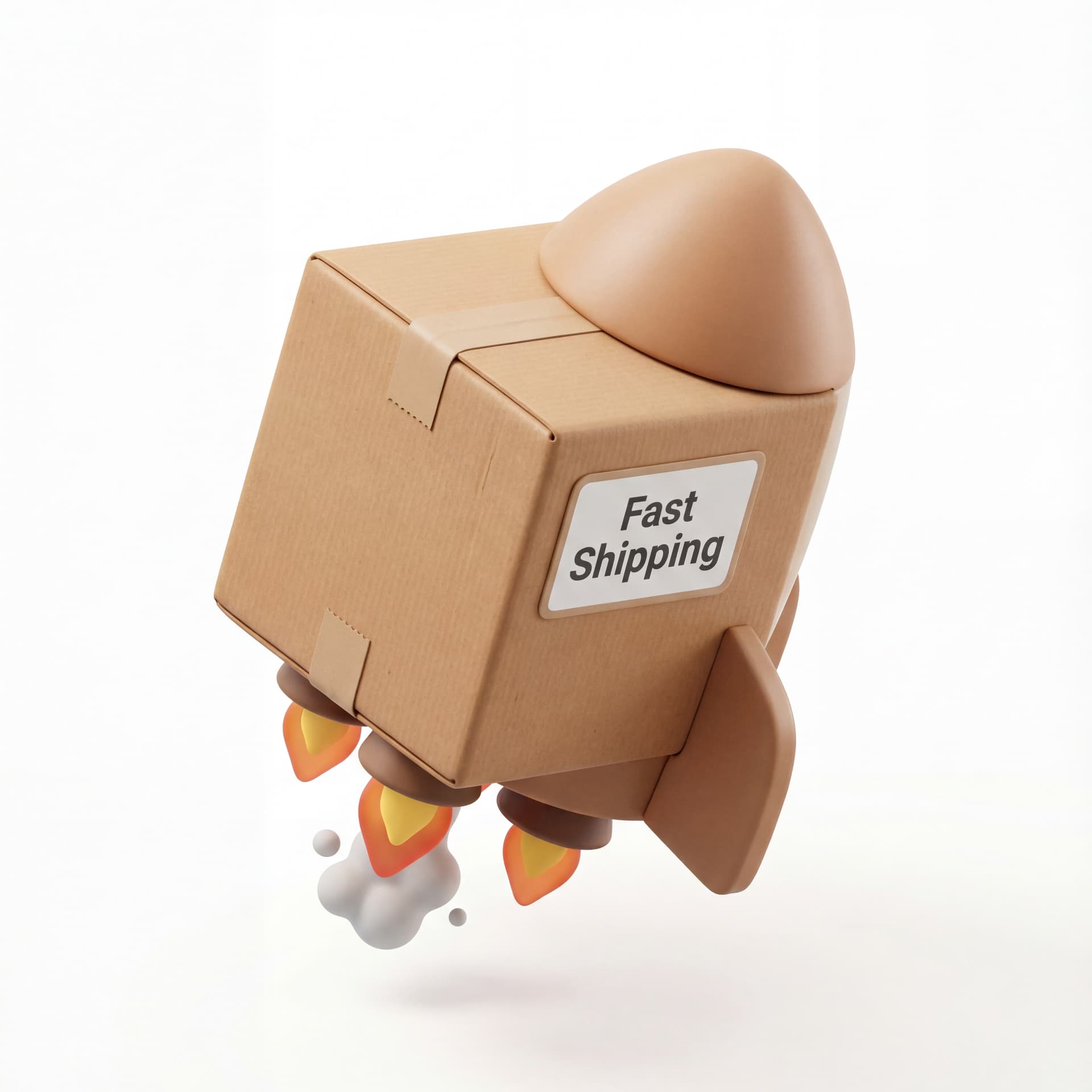 “Fast shipping” rocket box (generic)