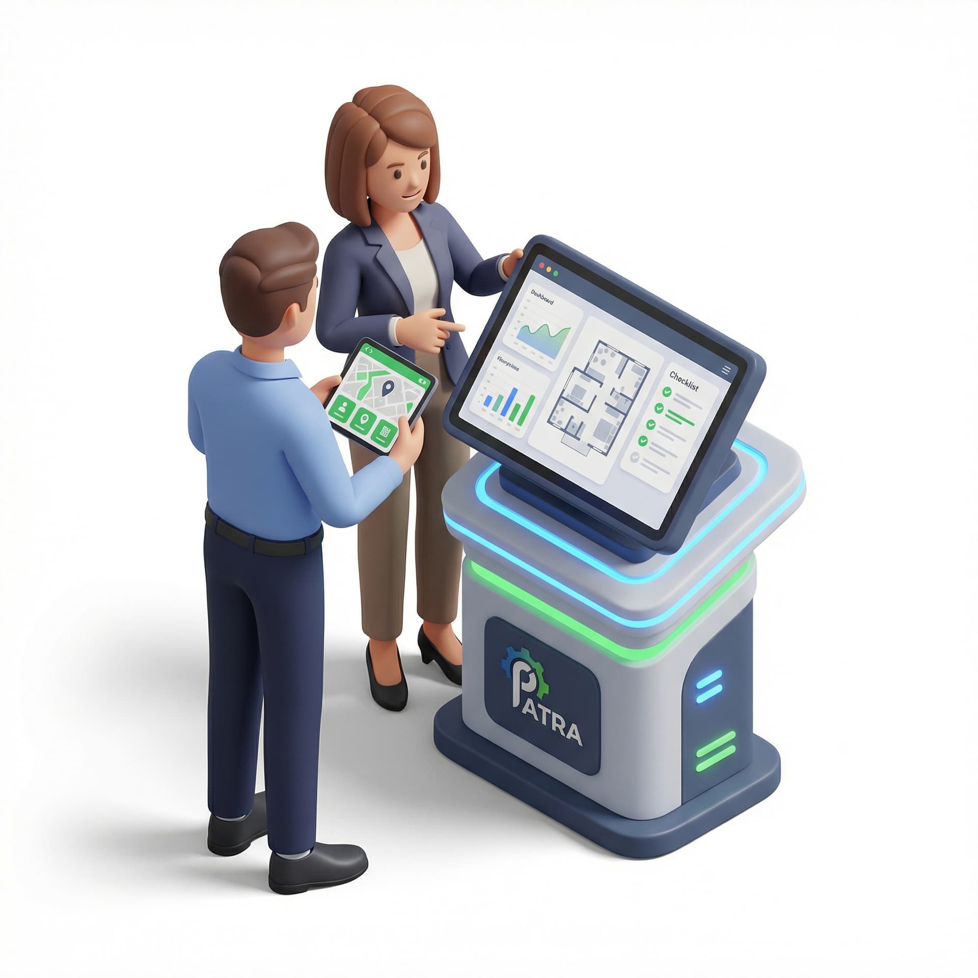 Buatkan people untuk aplikasi patrol (Patra Asset Tracking & Routine Operation Log) yang digunakan untuk memantau dan mengelola seluruh aktivitas pengelolaan fasilitas gedung secara digital dan terintegrasi.