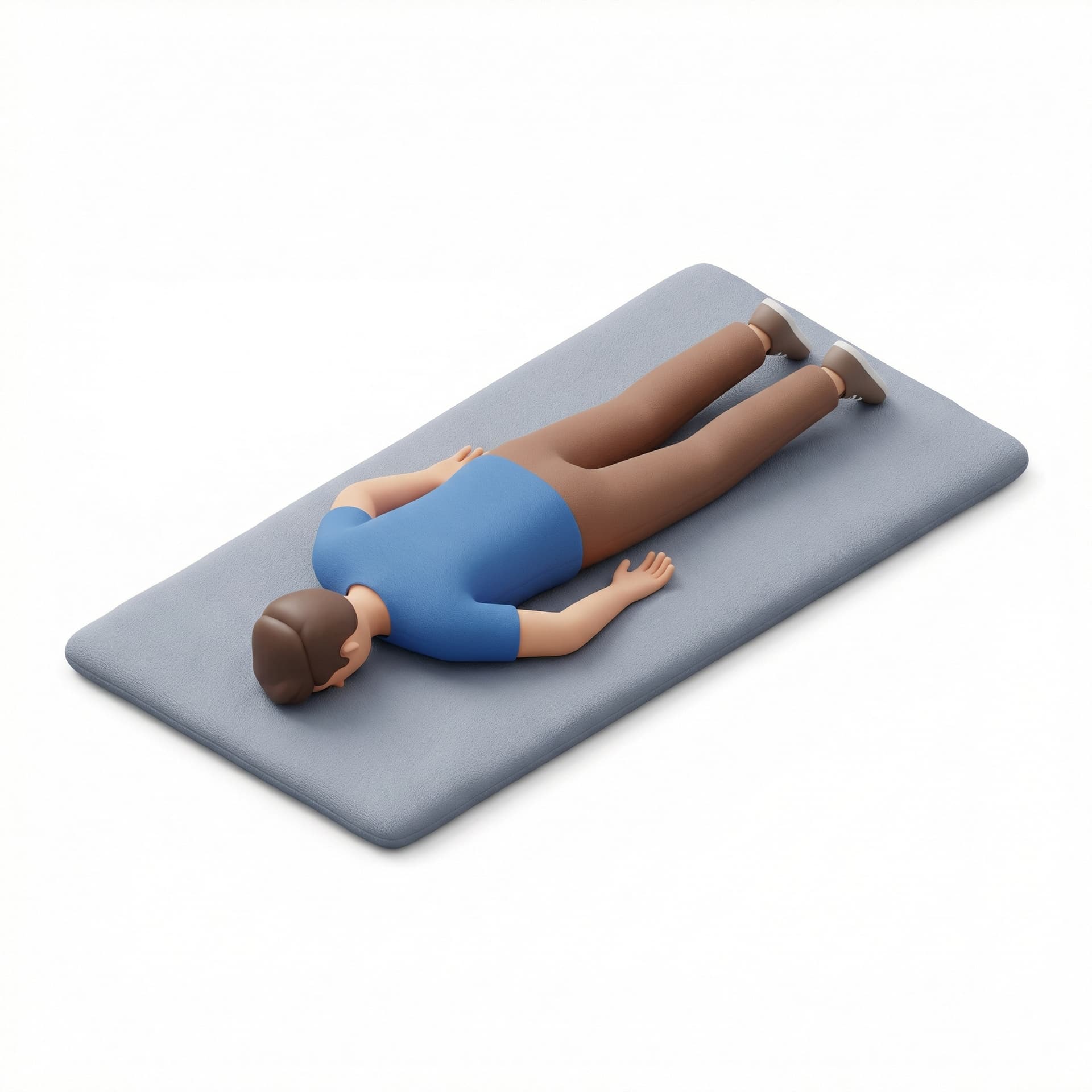 keep everyting as it just turn the person. he is lying on the front side not on his back. And add a bit more realistic vibe