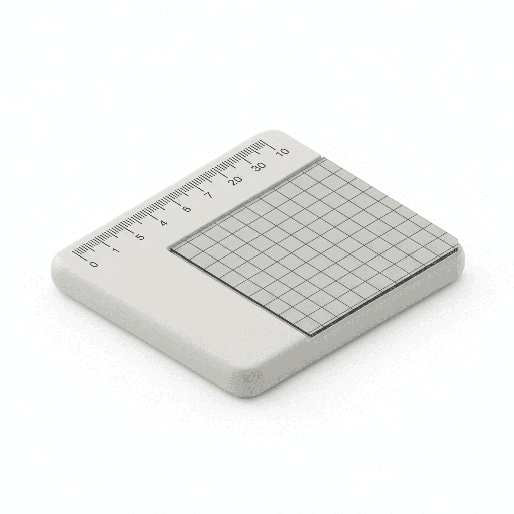 Ruler or grid inspired by Dieter Rams Braun design