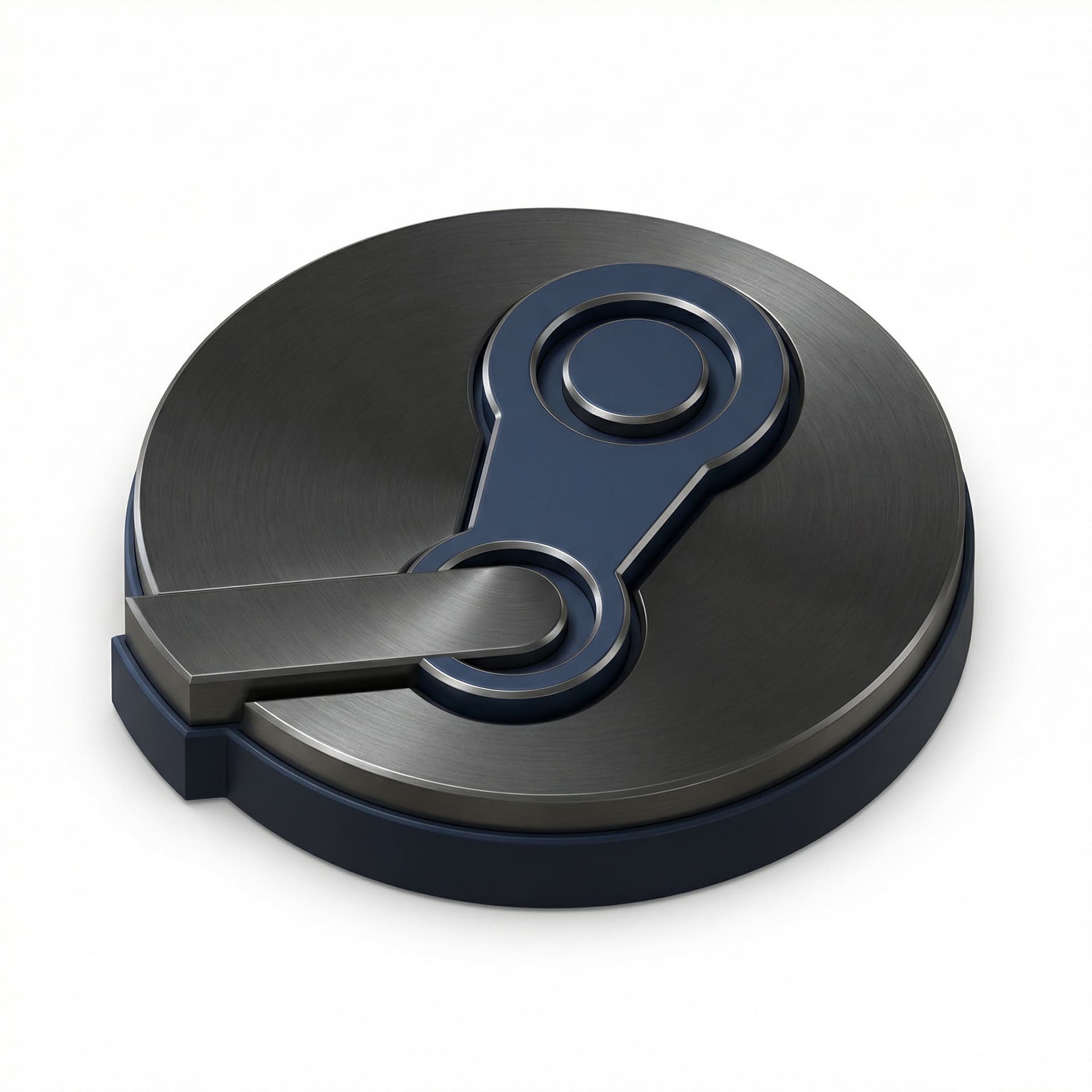 Steam logo isometric