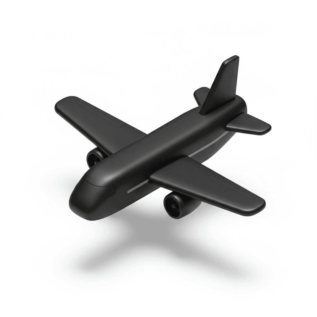 Black Airplane inspired by Dieter Rams Braun Design