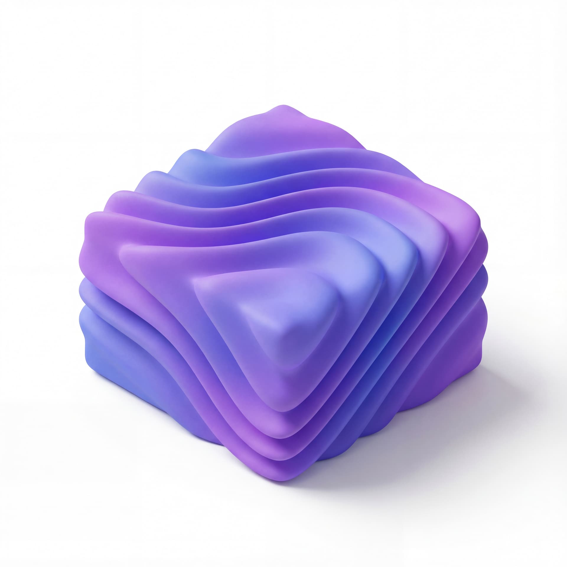 Abstract background with flowing purple and blue gradient waves, modern abstract microstock design, elegant and futuristic mood, soft glowing lighting effect, smooth flowing composition with large copy space, digital technology ambience, high-resolution, clean Adobe Stock background style
