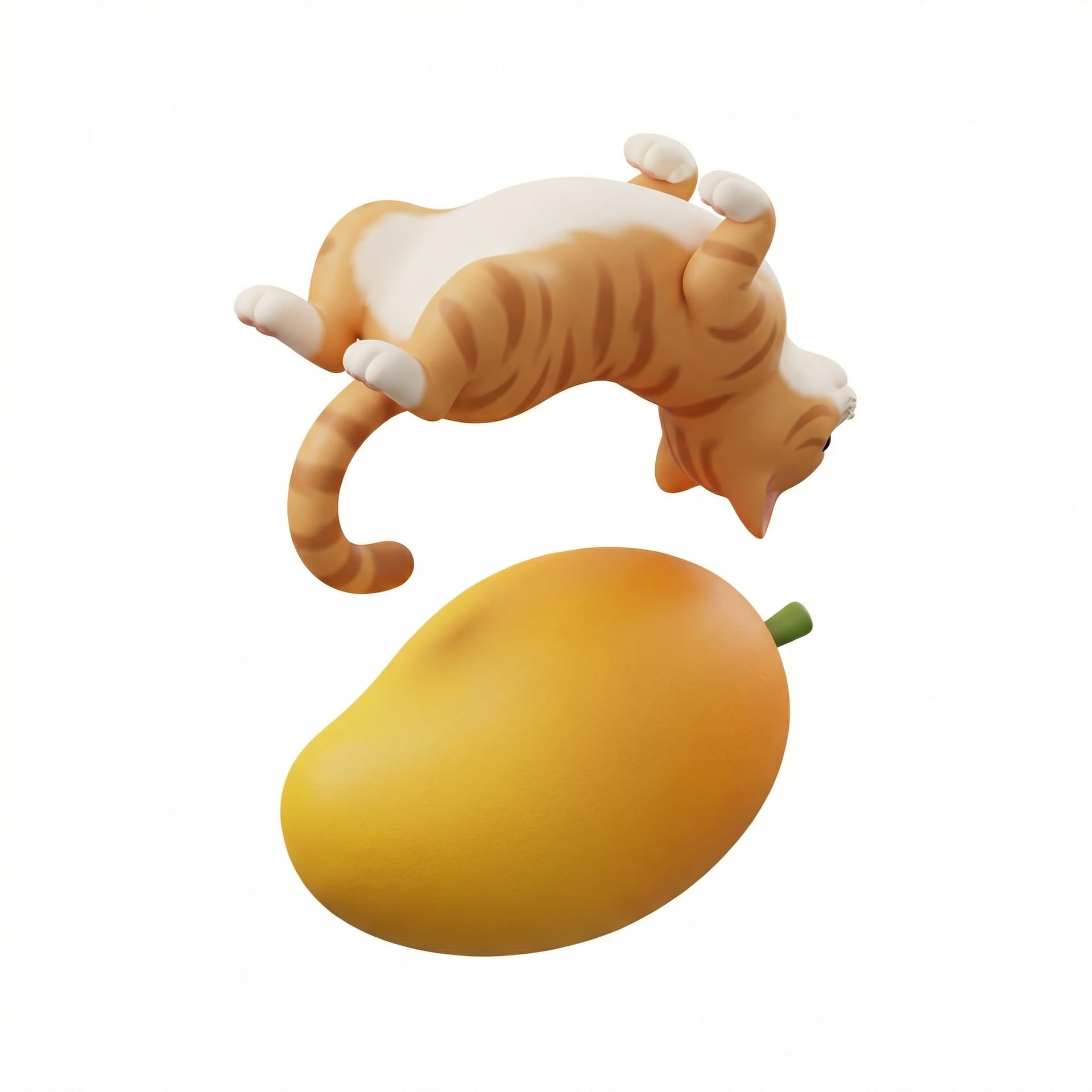 Kucing backflip diatas mangga