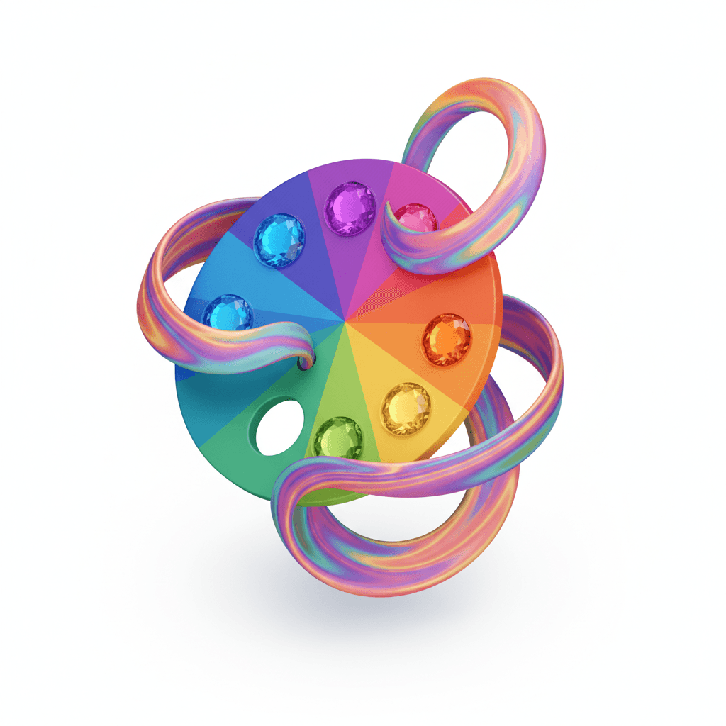 eye-catching color scheme and design