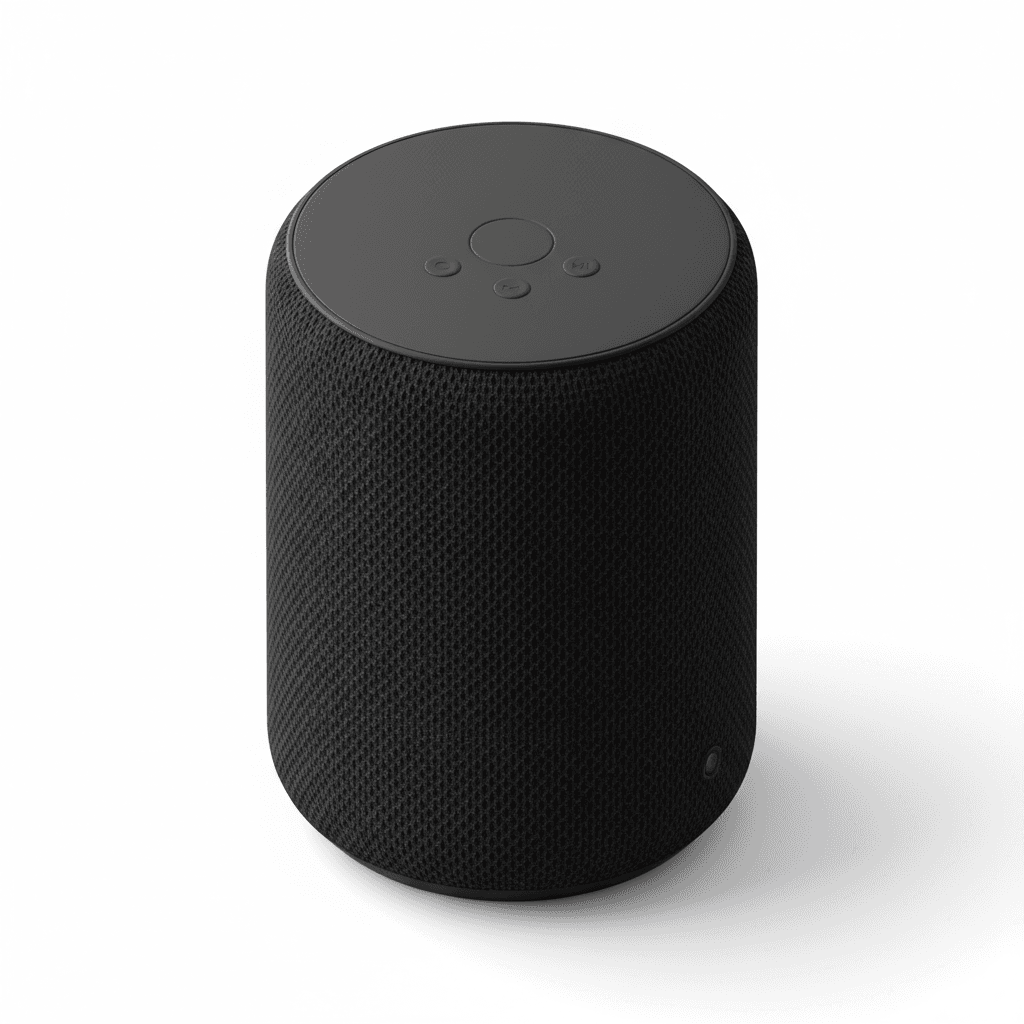 Black Apple Homepod inspired by Dieter Rams Braun Design