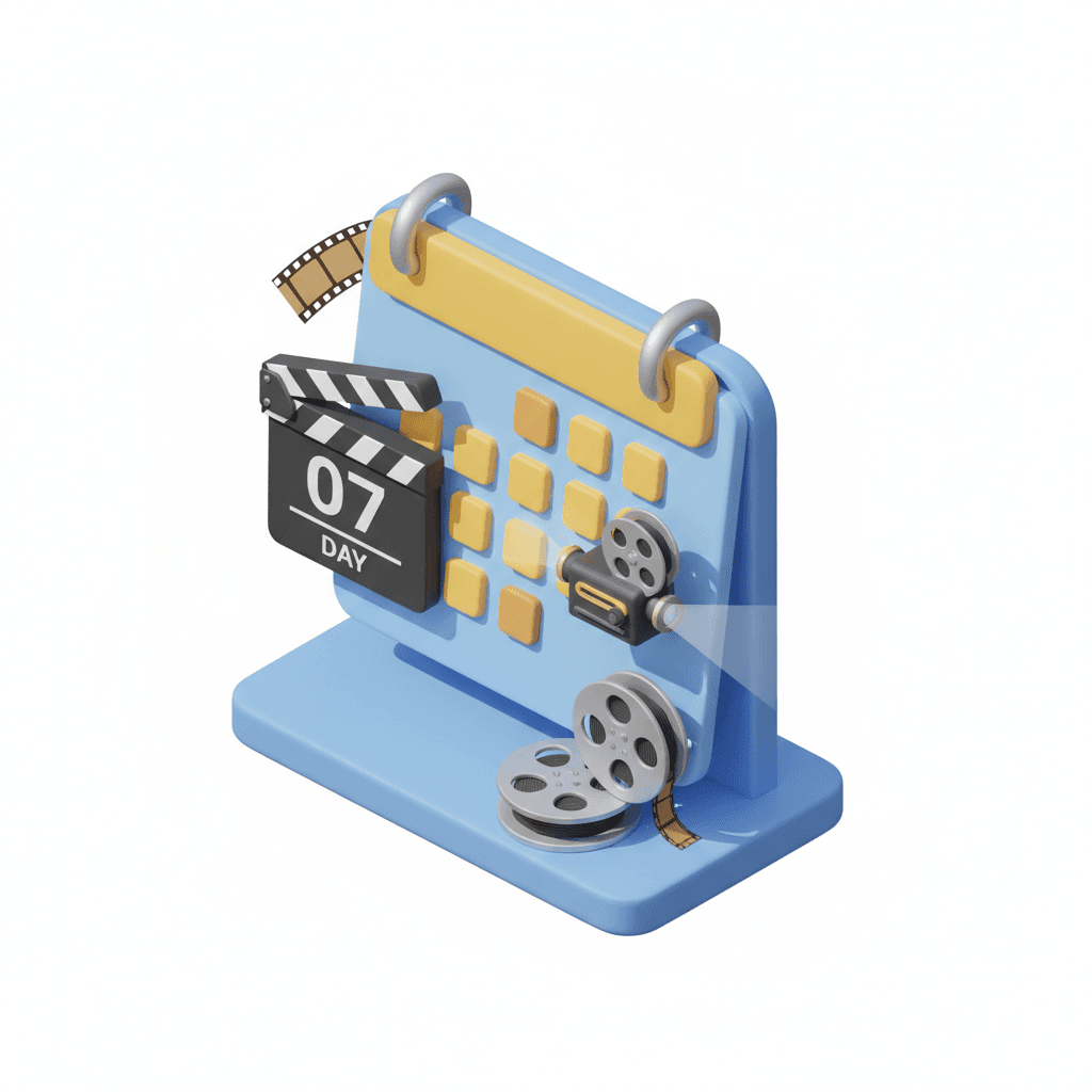 Film Festival calendar schedule. 