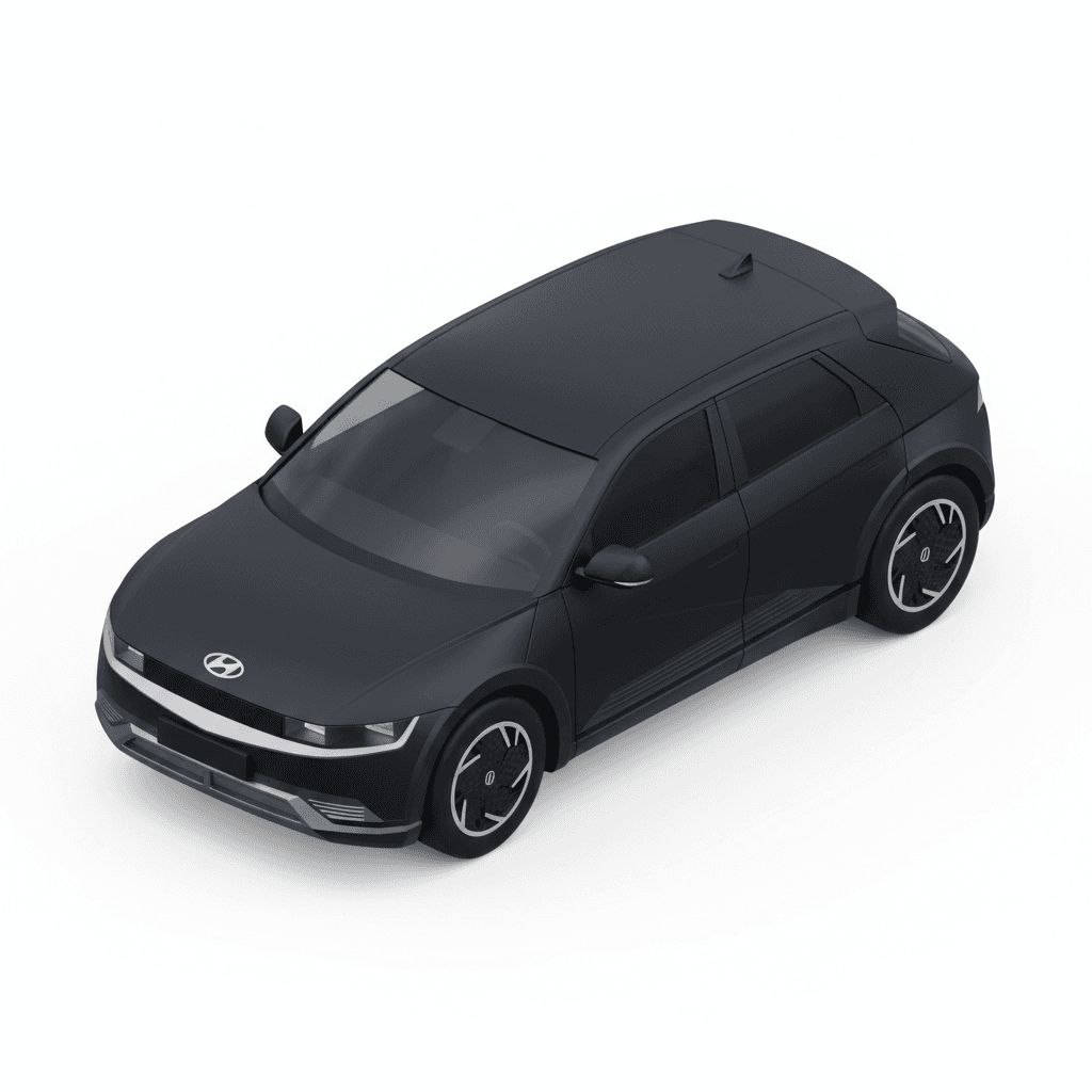 mobil hyundai ioniq 5 hitam