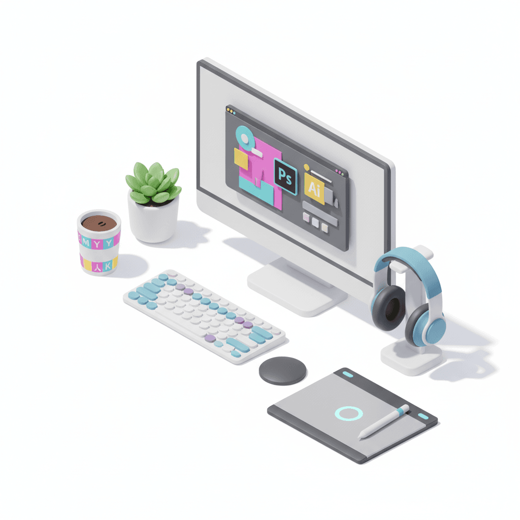 graphic designer setup