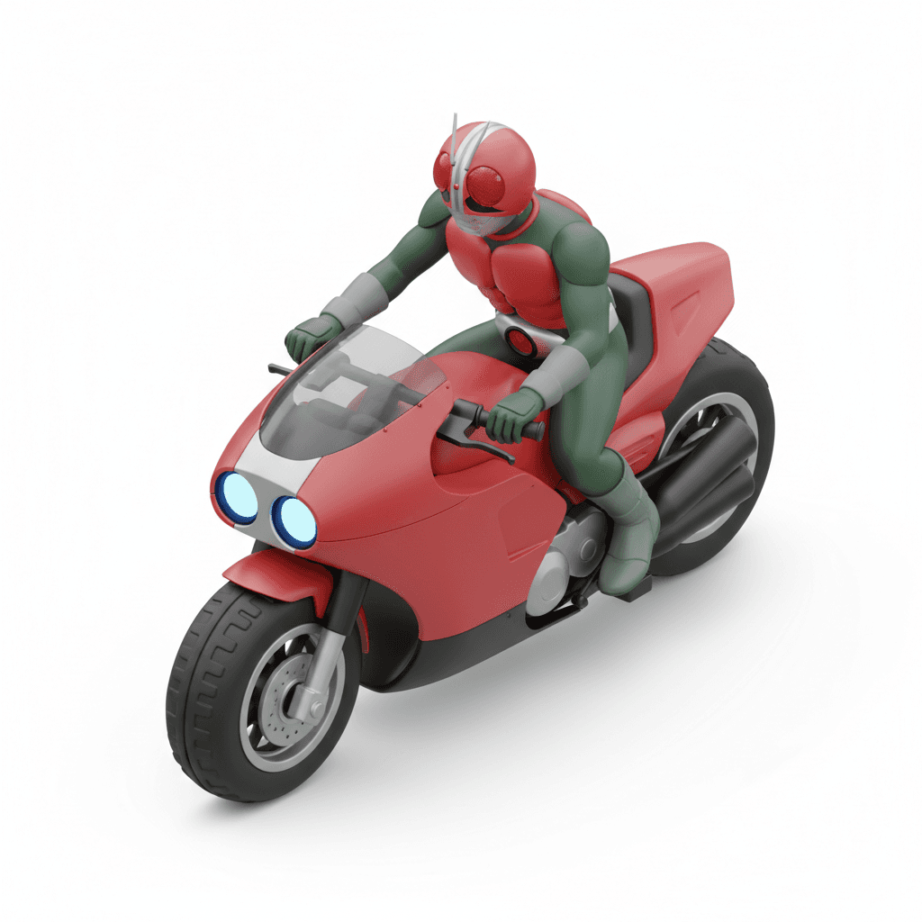 kamen rider riding motorcycle