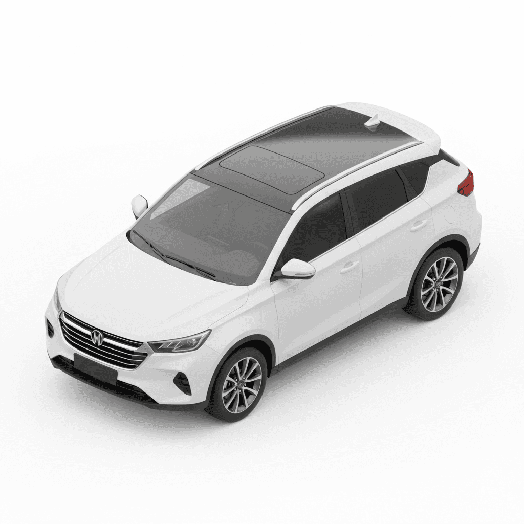 mobil wuling alvez warna putih