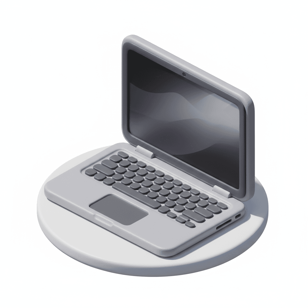 hyper realistic laptop macbook