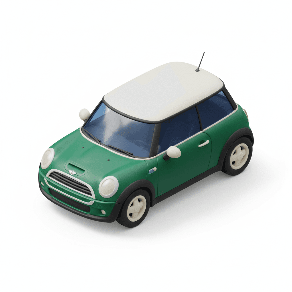 Mini cooper emerald green variant car