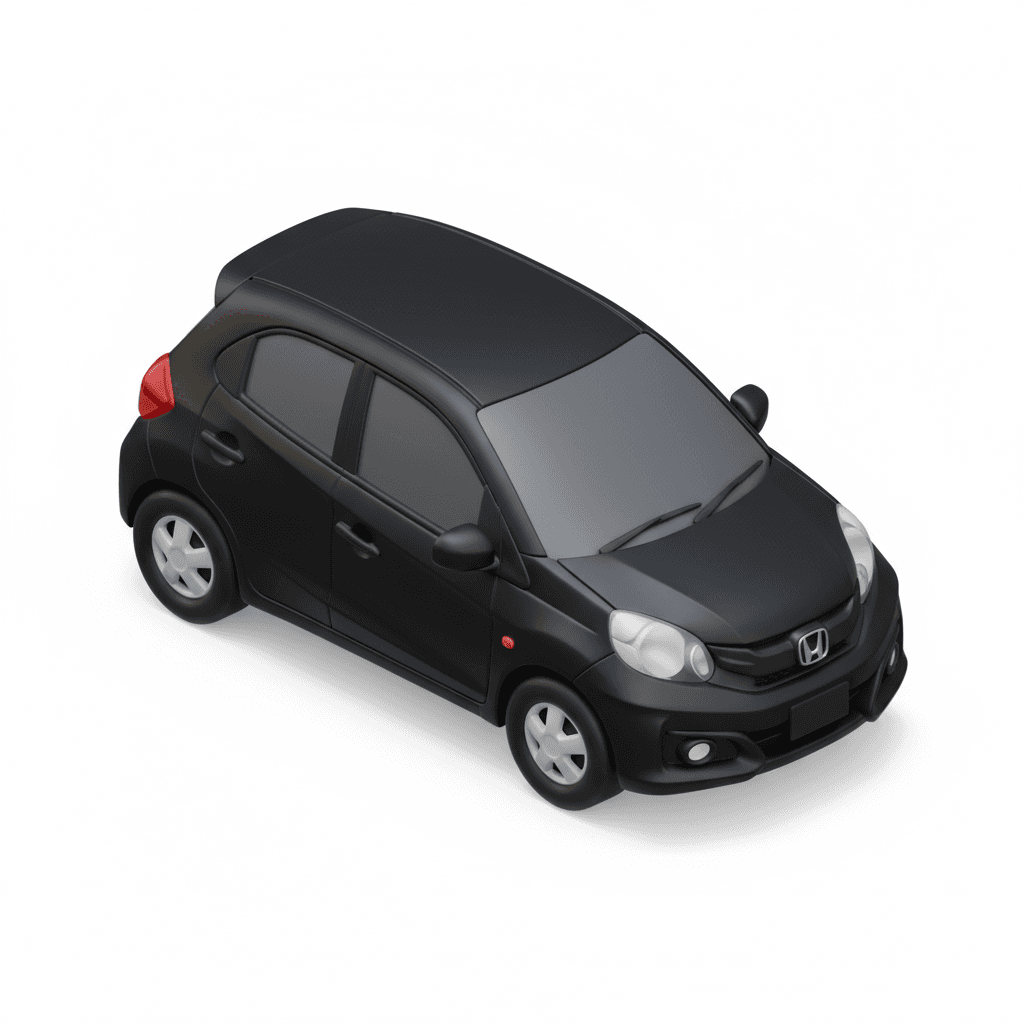 mobil honda brio hitam