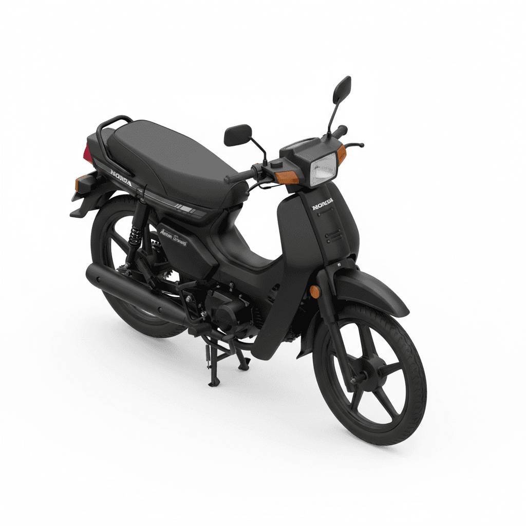 motor astrea grand 1994 berwarna hitam, standar dua
