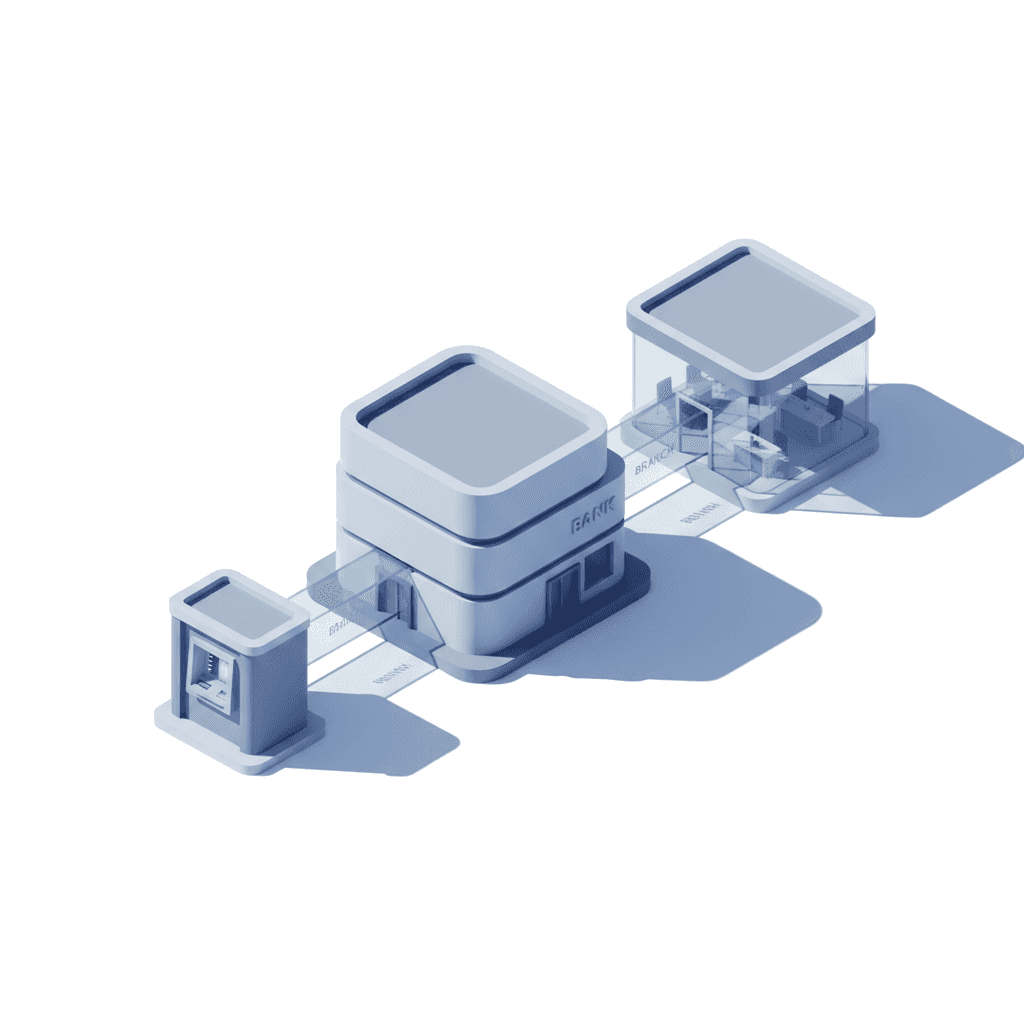 Outlet Optimization for banking, have one building connected to atm and branck for optimizing