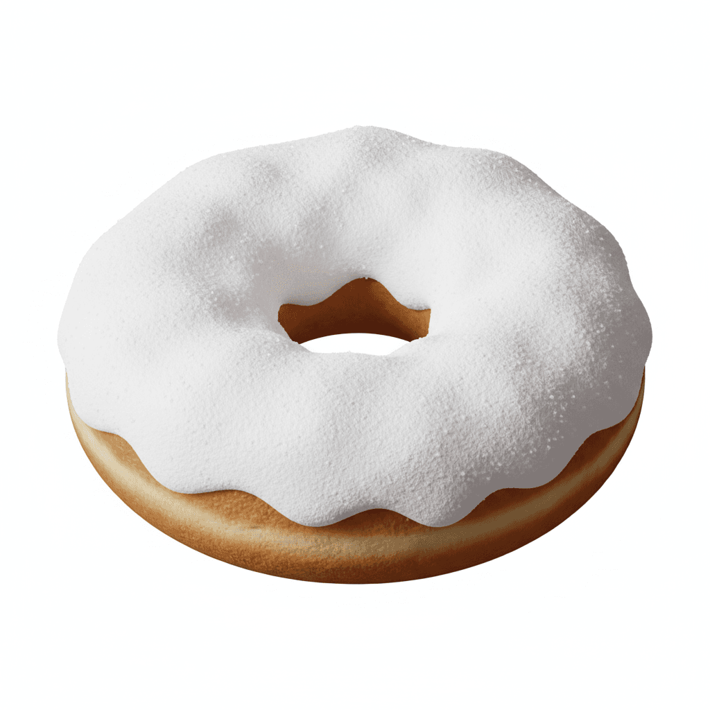 sugar  coating  donut