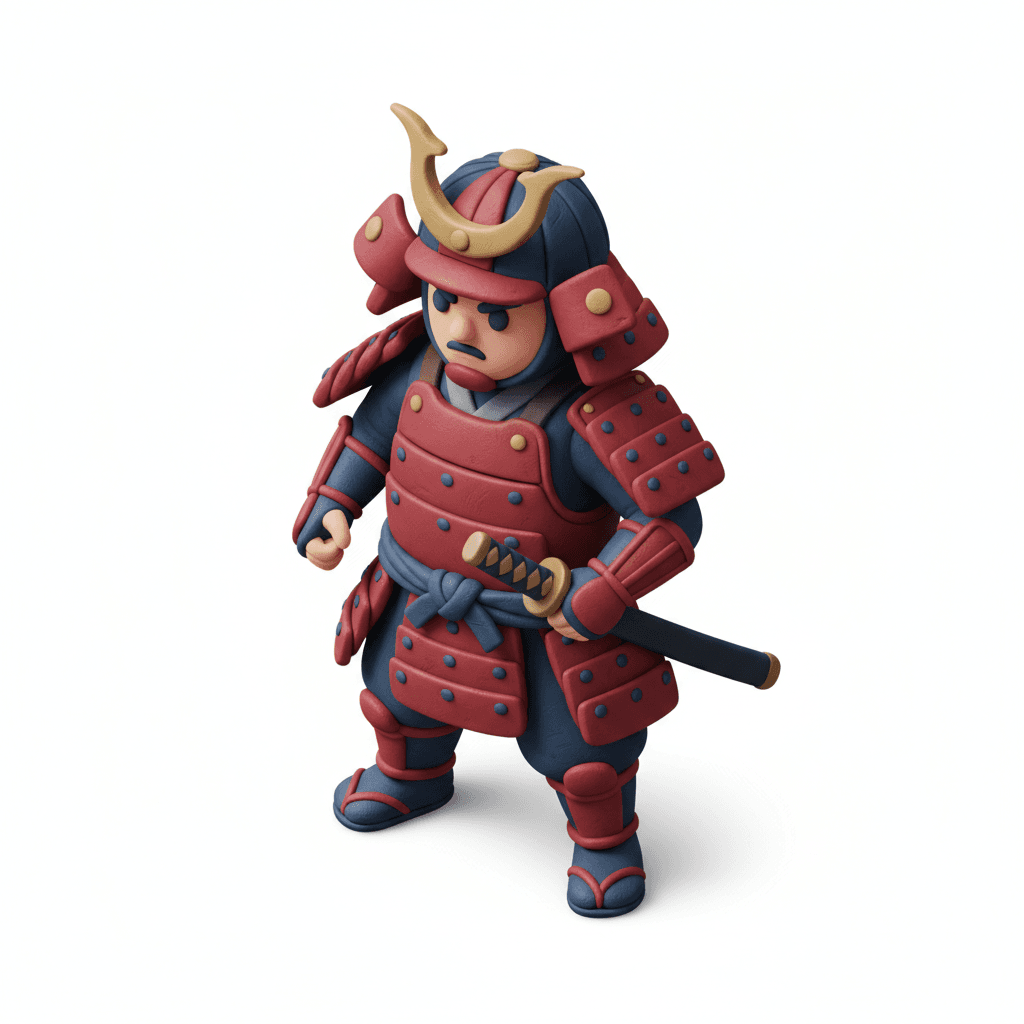 Samurai x 3D claymation