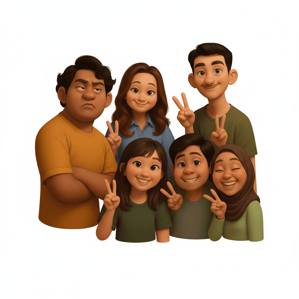 create a group of 6 people