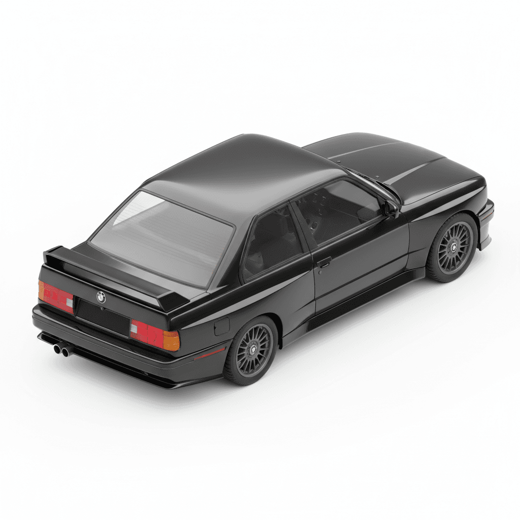 bmw evo III (back view left angle)