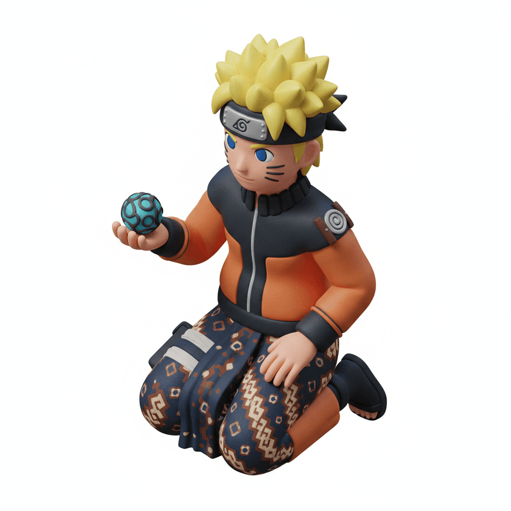 Naruto shippuden, pake sarung wadimor