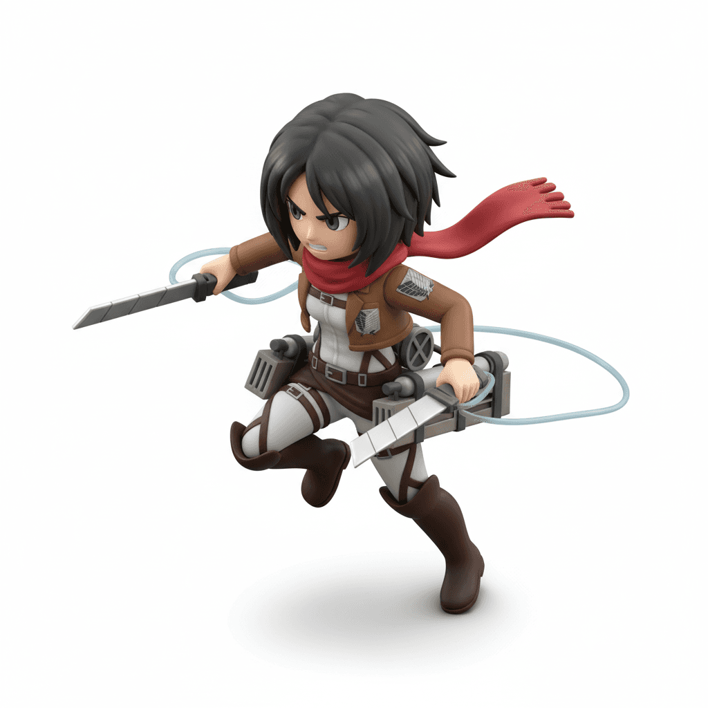 miniature of mickasa aeckerman attack on titan